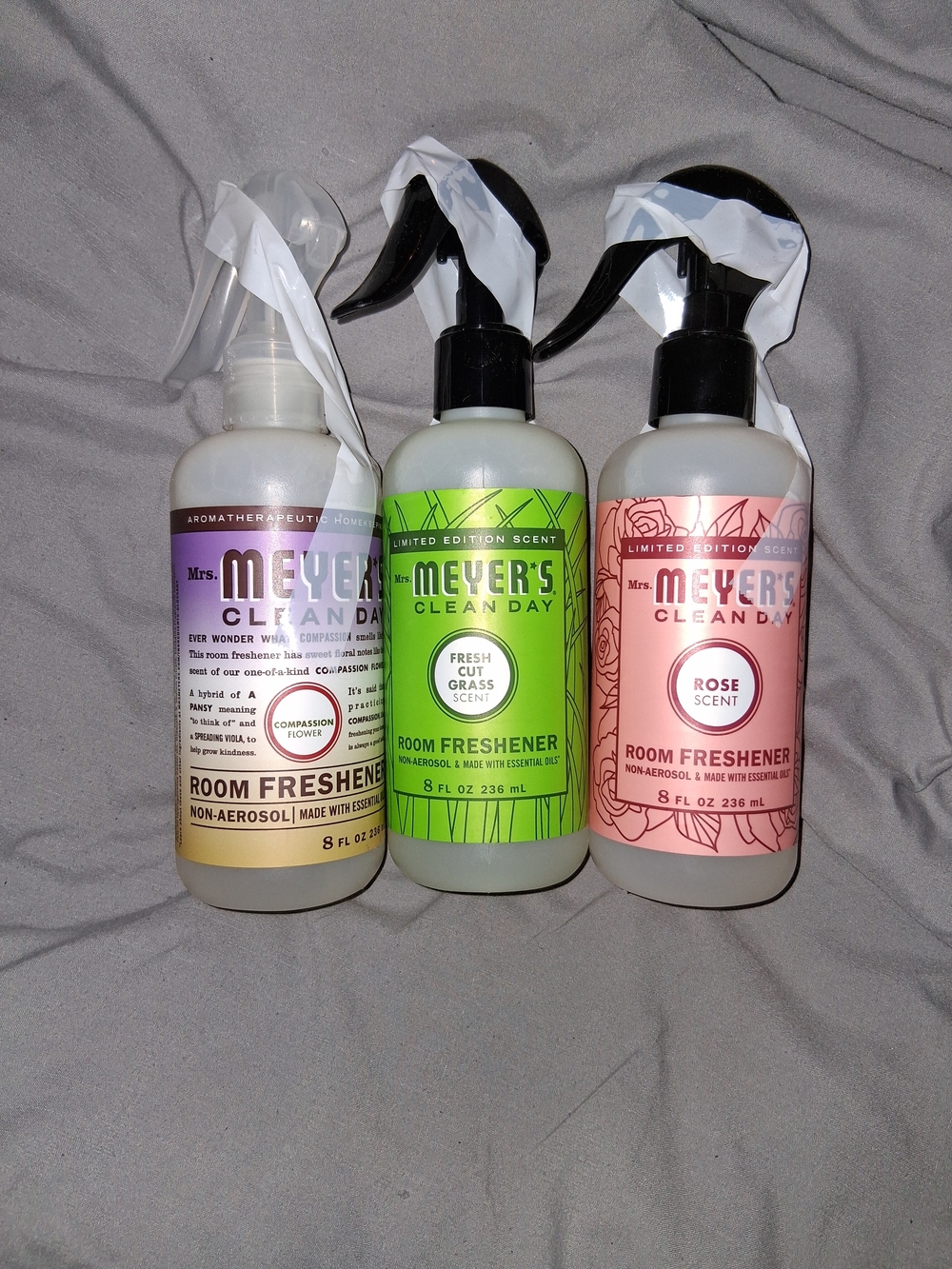 3 Pack Mrs. Meyer's Room Freshener Spray Assrtd Scents
